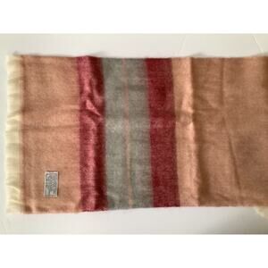 womans scarf cashmere feel pink, made in Japan